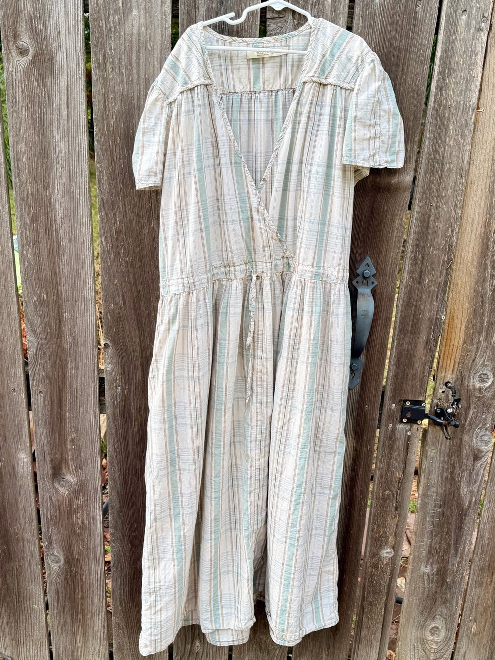 Christy Dawn Dress Vintage Plaid Large